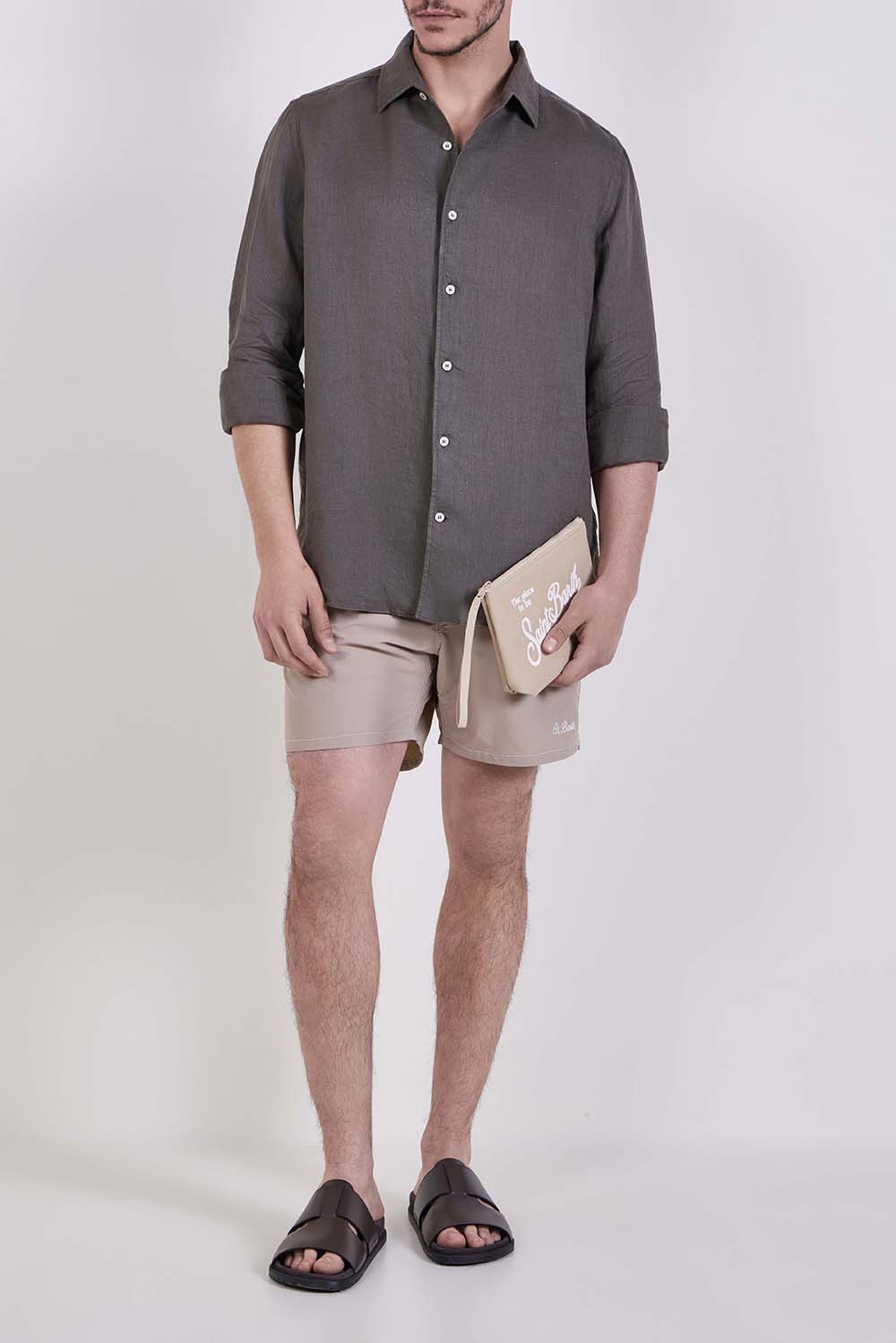 חולצה מכופתרת פשתן